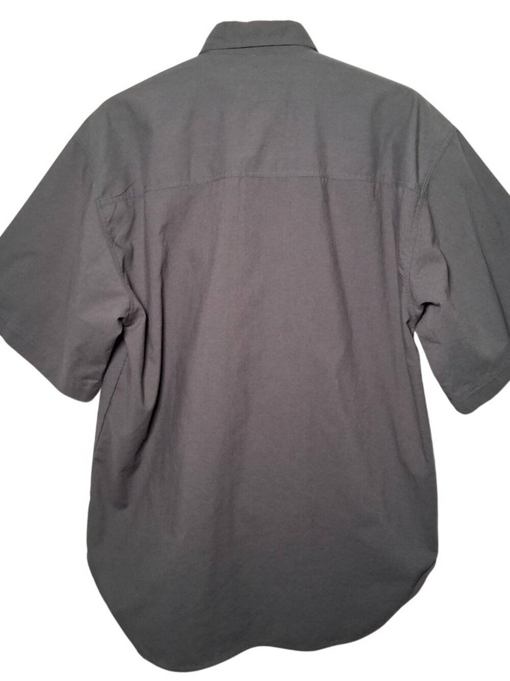 Vintage 1990s Bugle Boy Shirt Small Gray Button Down Collared Retro Grunge - Picture 4 of 12